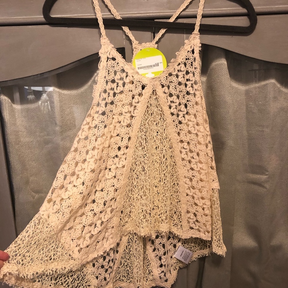 Crochet/Lace tank NWT